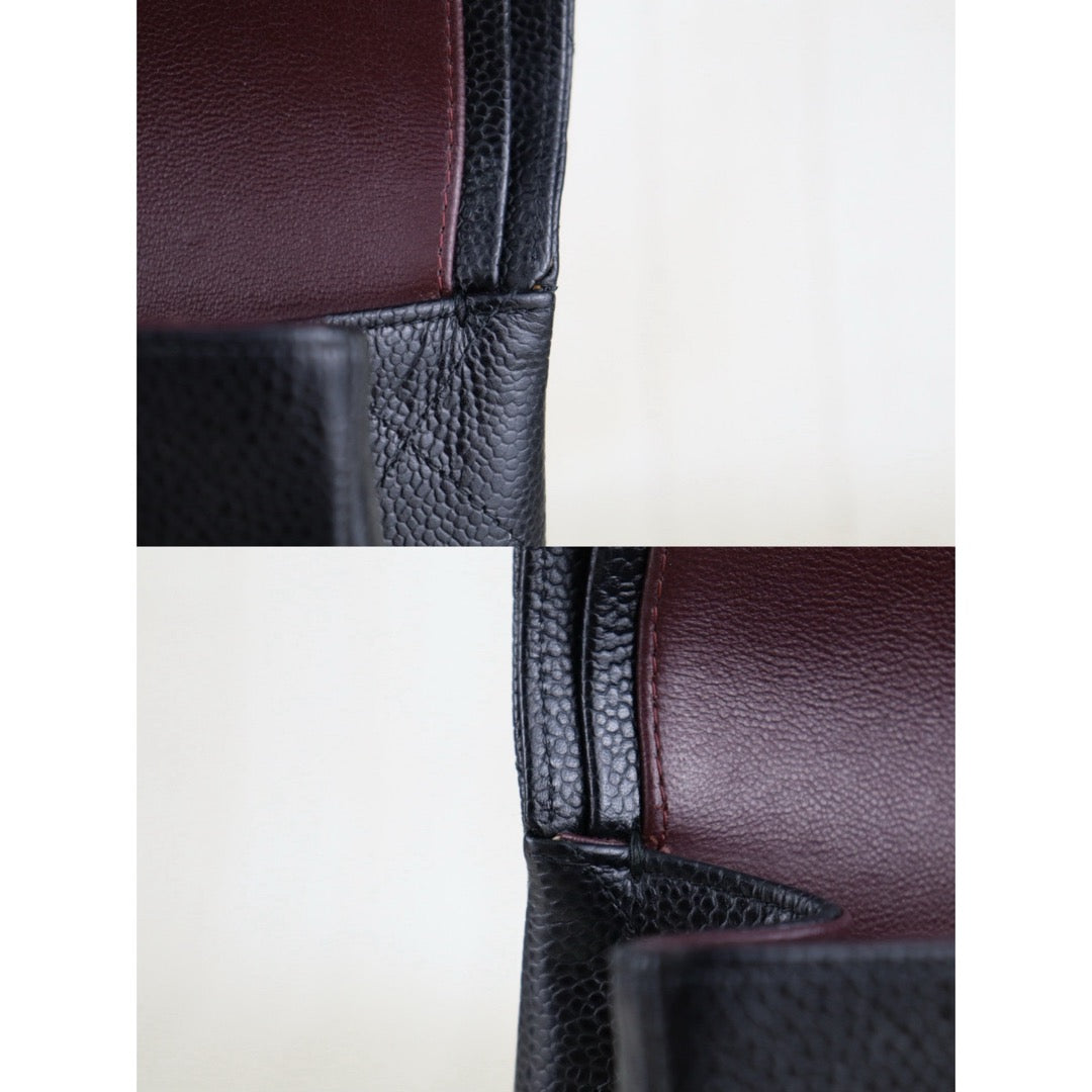 Very Good ( Rank A)｜ CHANEL Matrasse Chain Caviar Skin Jumbo Black  Made In 2012 Year｜S25110322