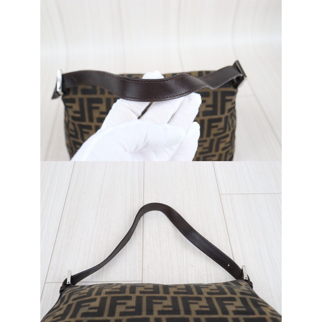 Rank AB｜ FENDI Zucca Mamma Baguette Shoulder Bag ｜V23110925