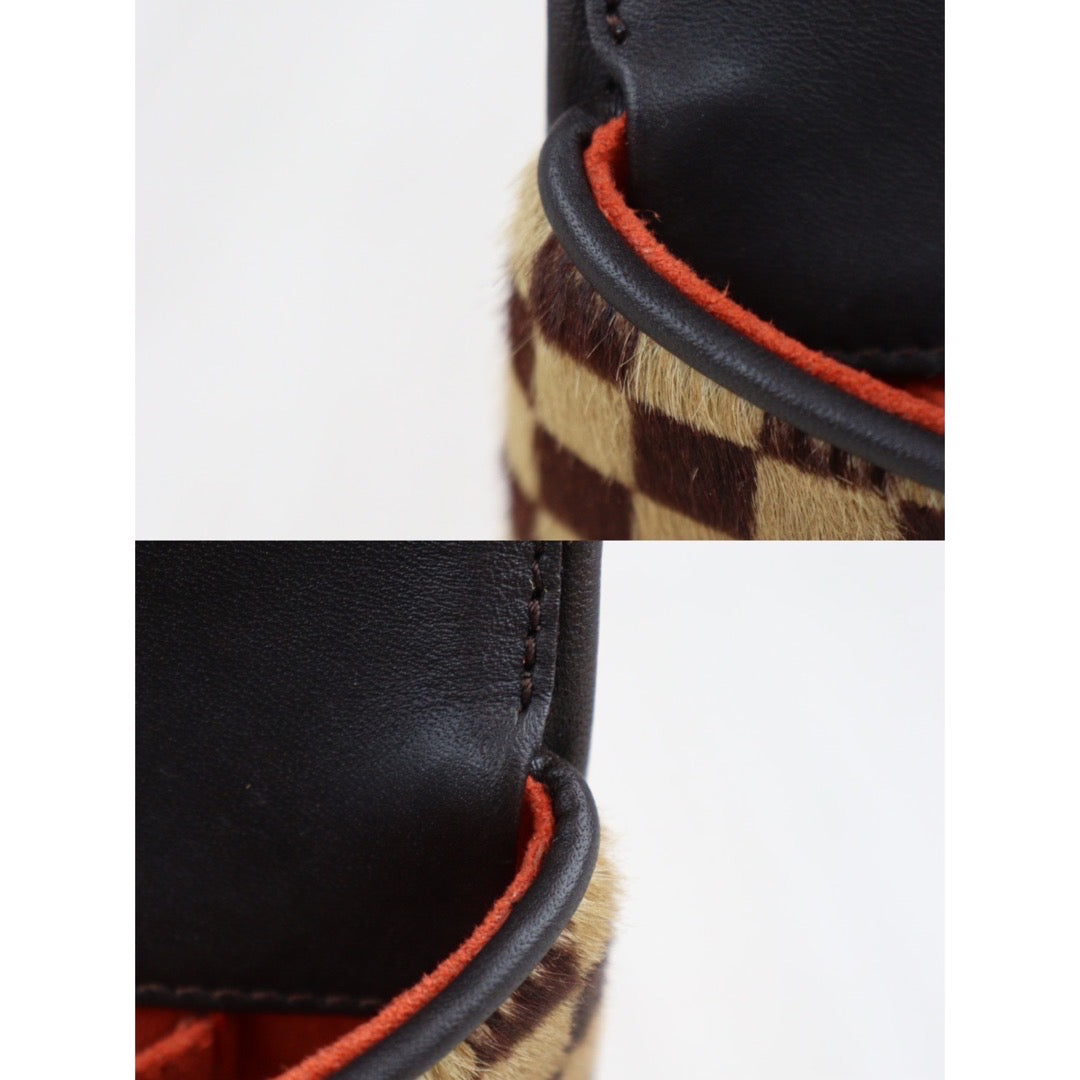 Rank A｜ LV Gazelle Damier Sauvage Halaco Shoulder Bag Brown ｜23103104