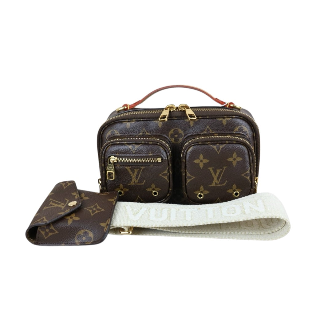 Include Entrupy Certificate of Authenticity｜Very Good ( Rank A) ｜Louis Vuitton Monogram Utility Crossbody ShoulderBag  IC Chips Model｜Z26102103