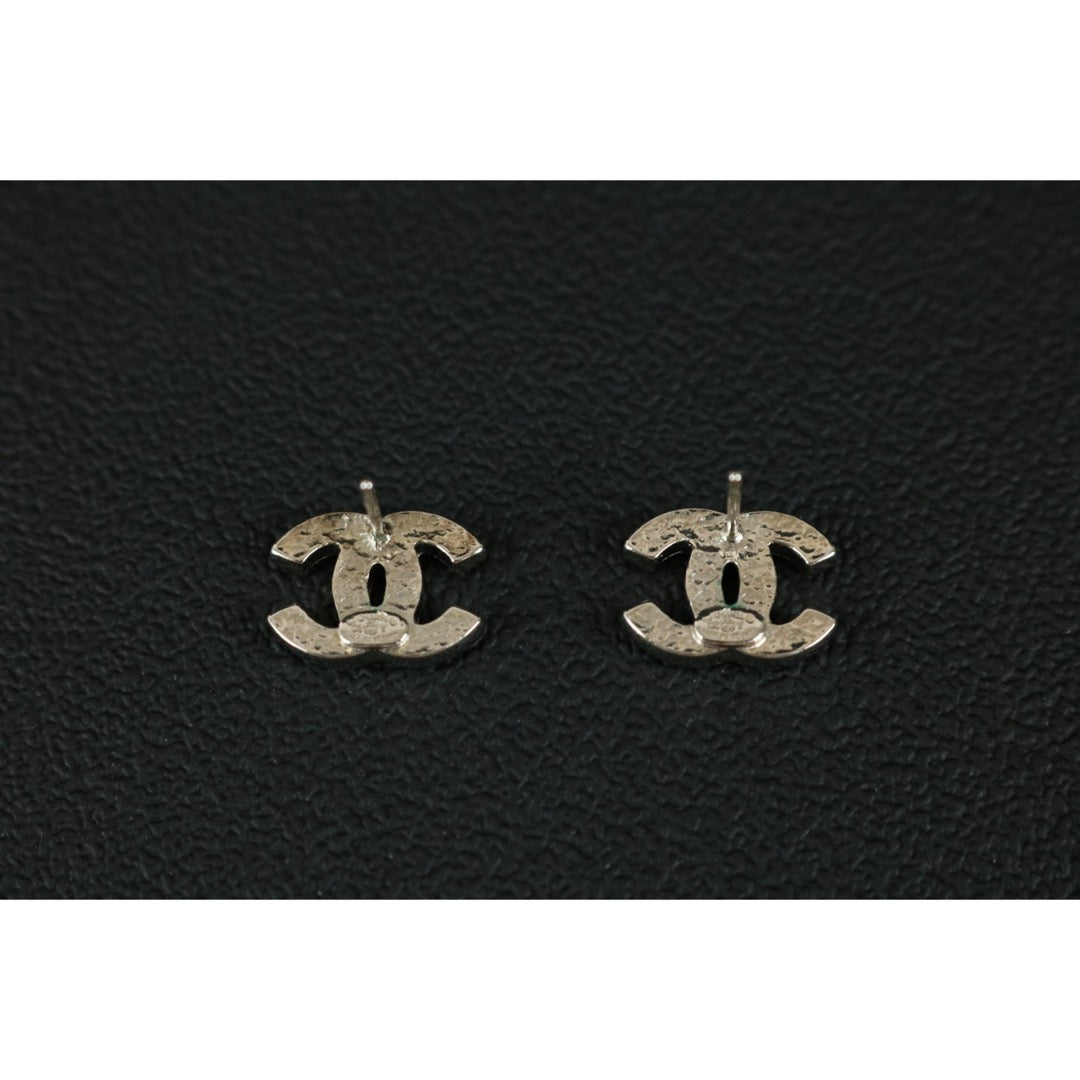 Include Authentic Detective Certificate of Authenticity｜Very Good ( Rank A) ｜CHANEL 08V COCO Mark Rhinestone Earrings Made In 2008Year｜S26040813