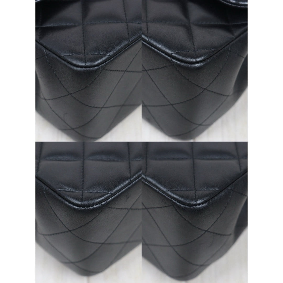 Very Good ( Rank A)｜ CHANEL Lambskin Matrasse Double Flap 30 Shoulder Bag Black Made In 2017Year  ｜S25062501
