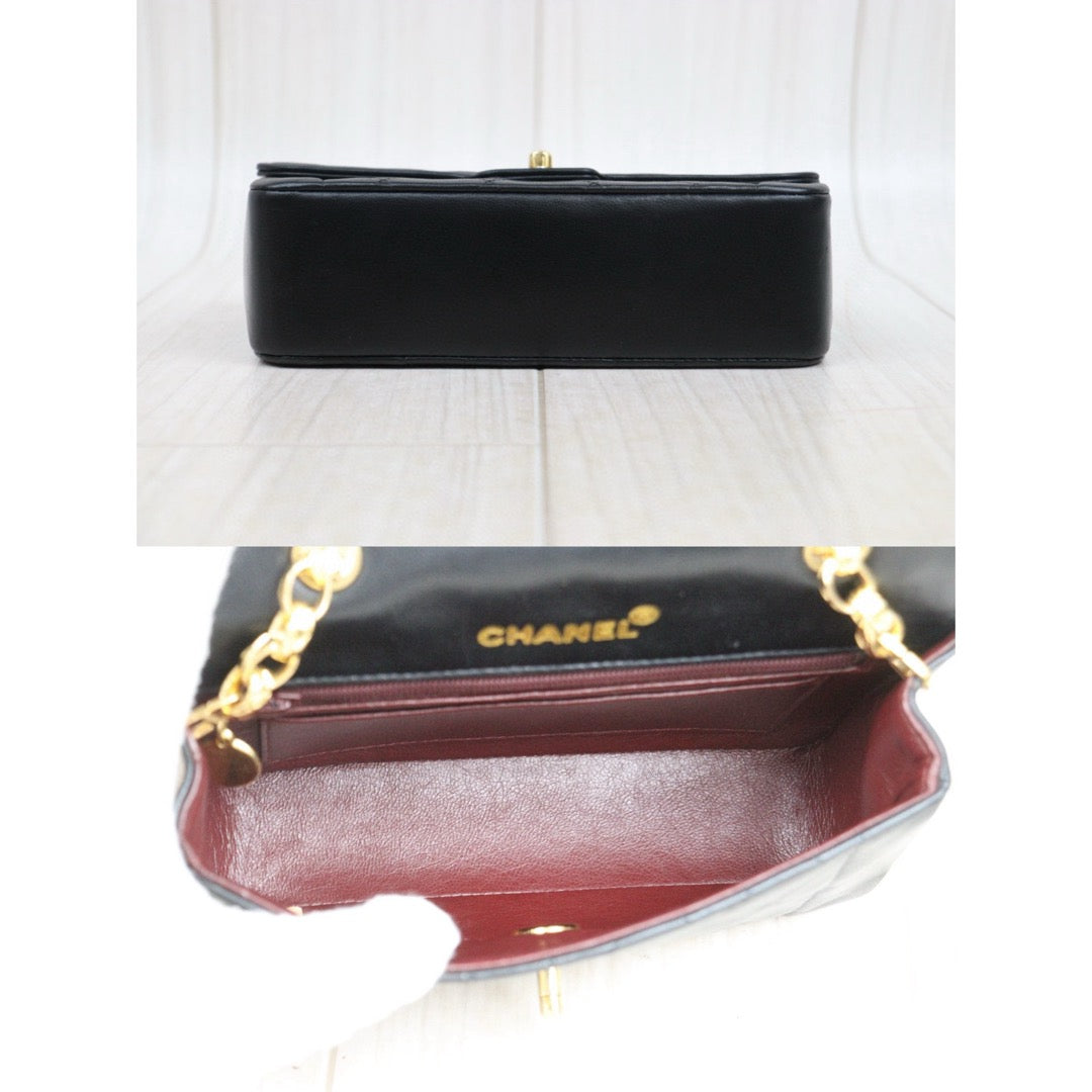Good ( Rank AB)｜ CHANEL Matrasse Diana  Lamb Skin  Chain Bag Made in 1989-1991Year｜25050223