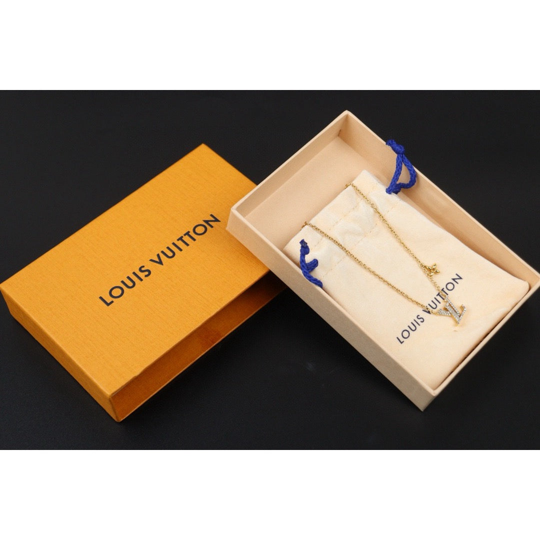 Very Good ( Rank A) ｜ LV Collier LV Lconic  Rhinestone Necklace ｜24103121