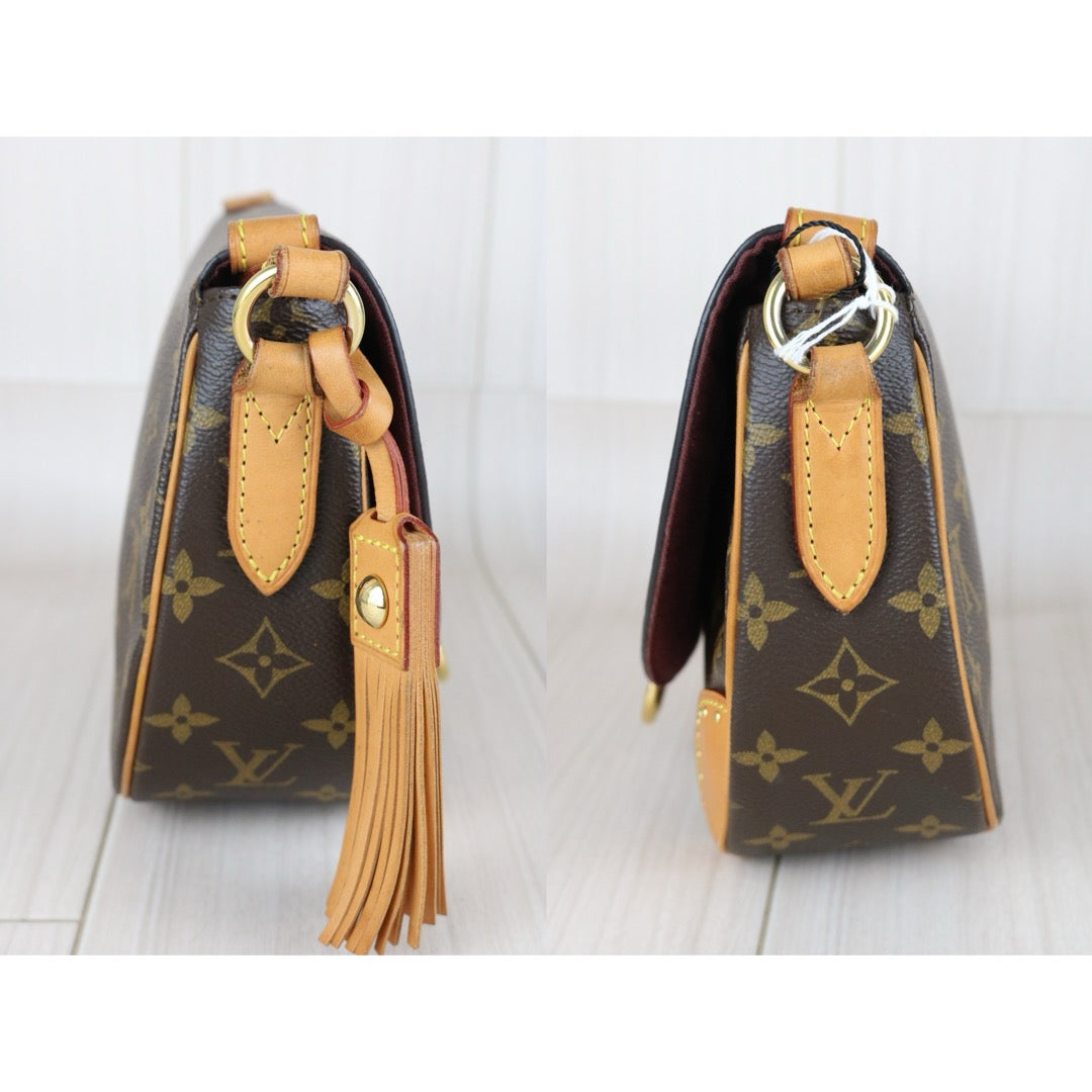 Good ( Rank AB)｜ LV Monogram Saint Cloud Rivet Tassel Shoulder Bag ｜X25081813