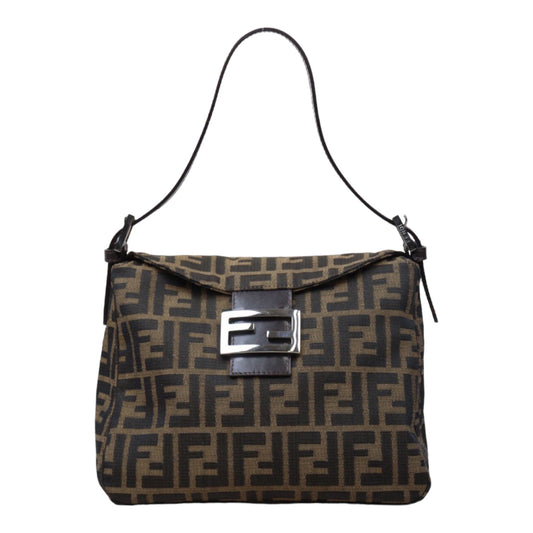 Rank A｜ FENDI Zucca Mamma Shoulder Bag ｜24061327