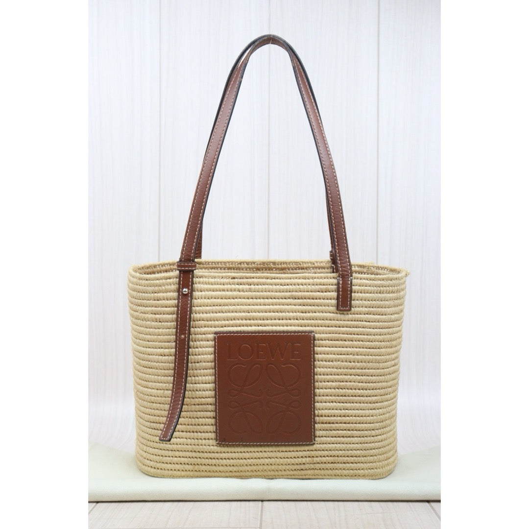 Good ( Rank AB)｜ LOEWE Straw  Basket Handbag Shoulder Bag ｜P25062701