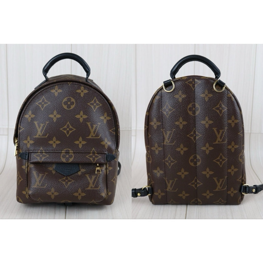 Include Entrupy Certificate of Authenticity｜Very Good ( Rank A)｜  Louis Vuitton Monogram Coated Canvas Mini Palm Springs Backpack ｜S26080601