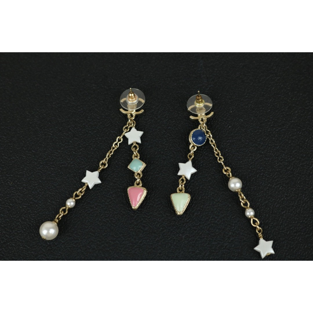 Very Good ( Rank A)｜ CHANEL  Coco Mark  Colored Pearls  Earrings ｜F25021109