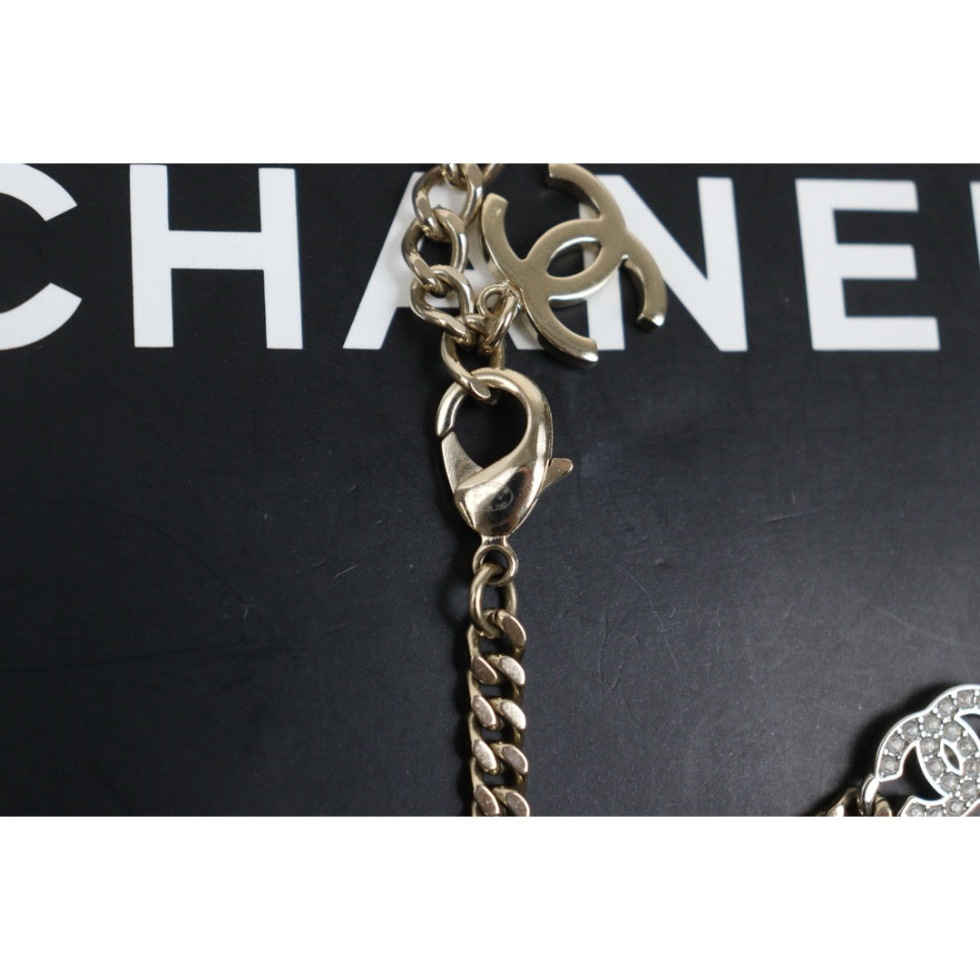 Very Good ( Rank A) ｜CHANEL COCO Mark Rhinestone Chocker Necklace｜V25060515