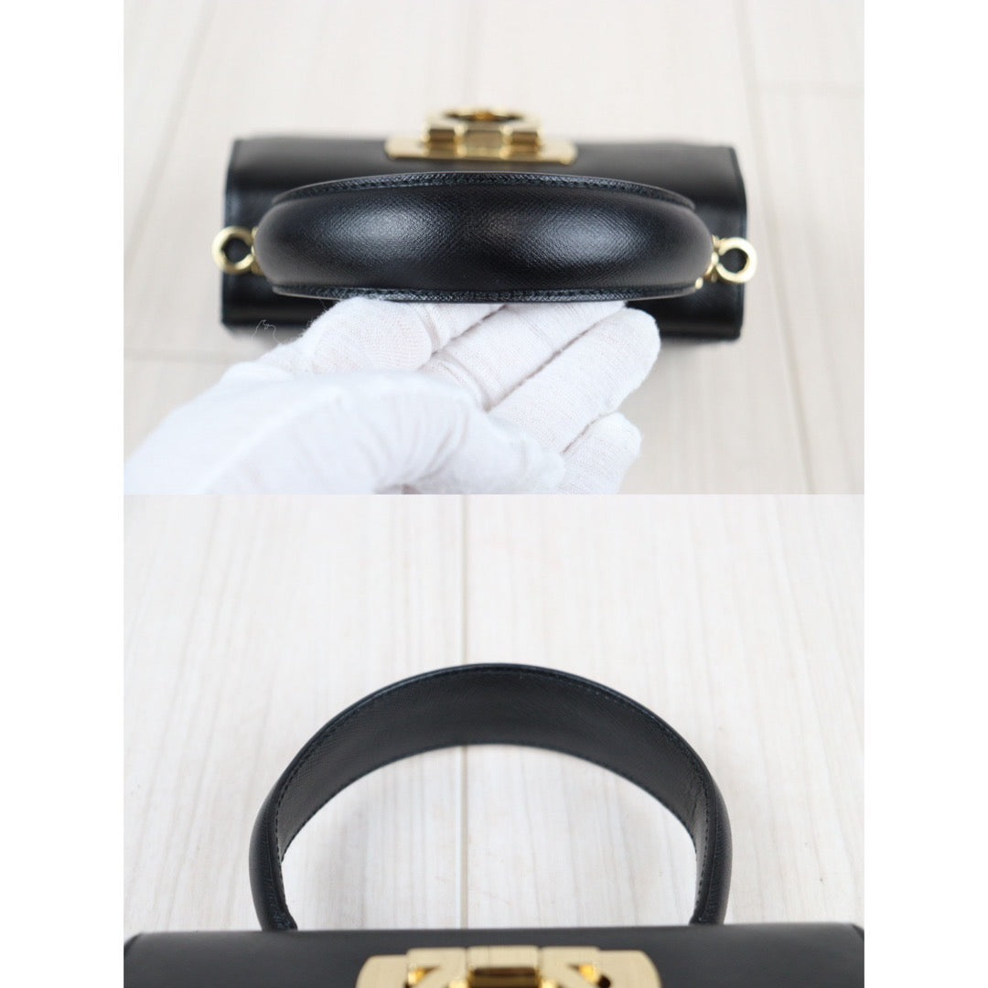 Rank A ｜Ferragamo Gancini 2WAY Handbag Shoulderbag｜24011832