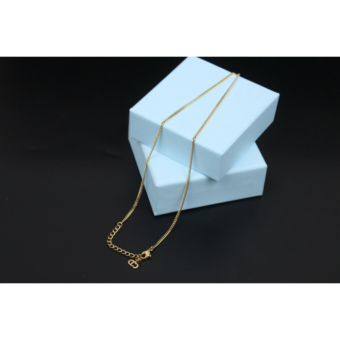 Very Good ( Rank A) ｜ Dior CD  Heart Necklace Golden Plated ｜V25110622