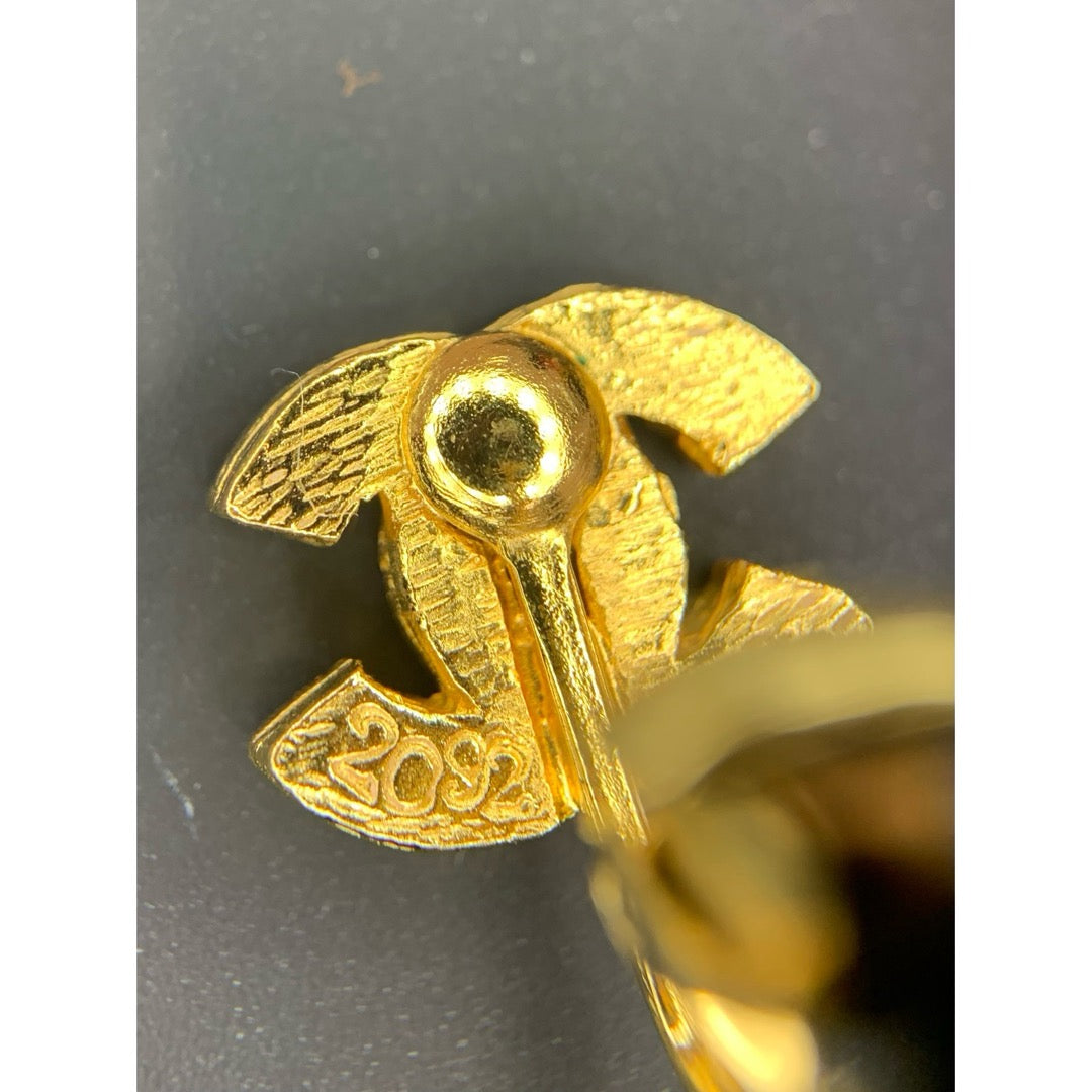 Include Authentic Detective Certificate of Authenticity｜Very Good ( Rank A) ｜CHANEL  COCO Mark Rhinestone Earrings ｜26070308