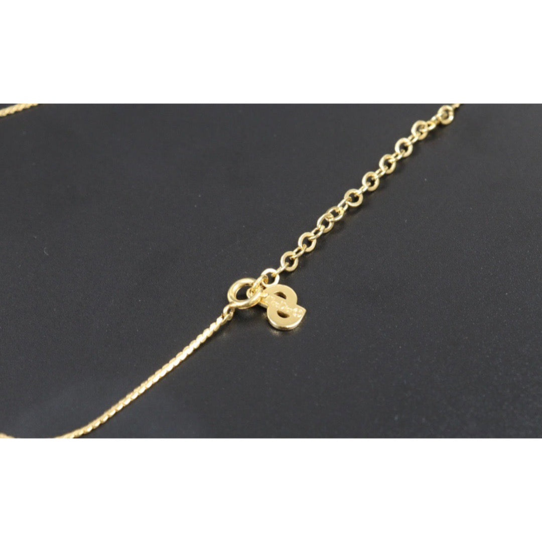 Rank A ｜ Dior CD Necklace Gold Plated ｜24042512