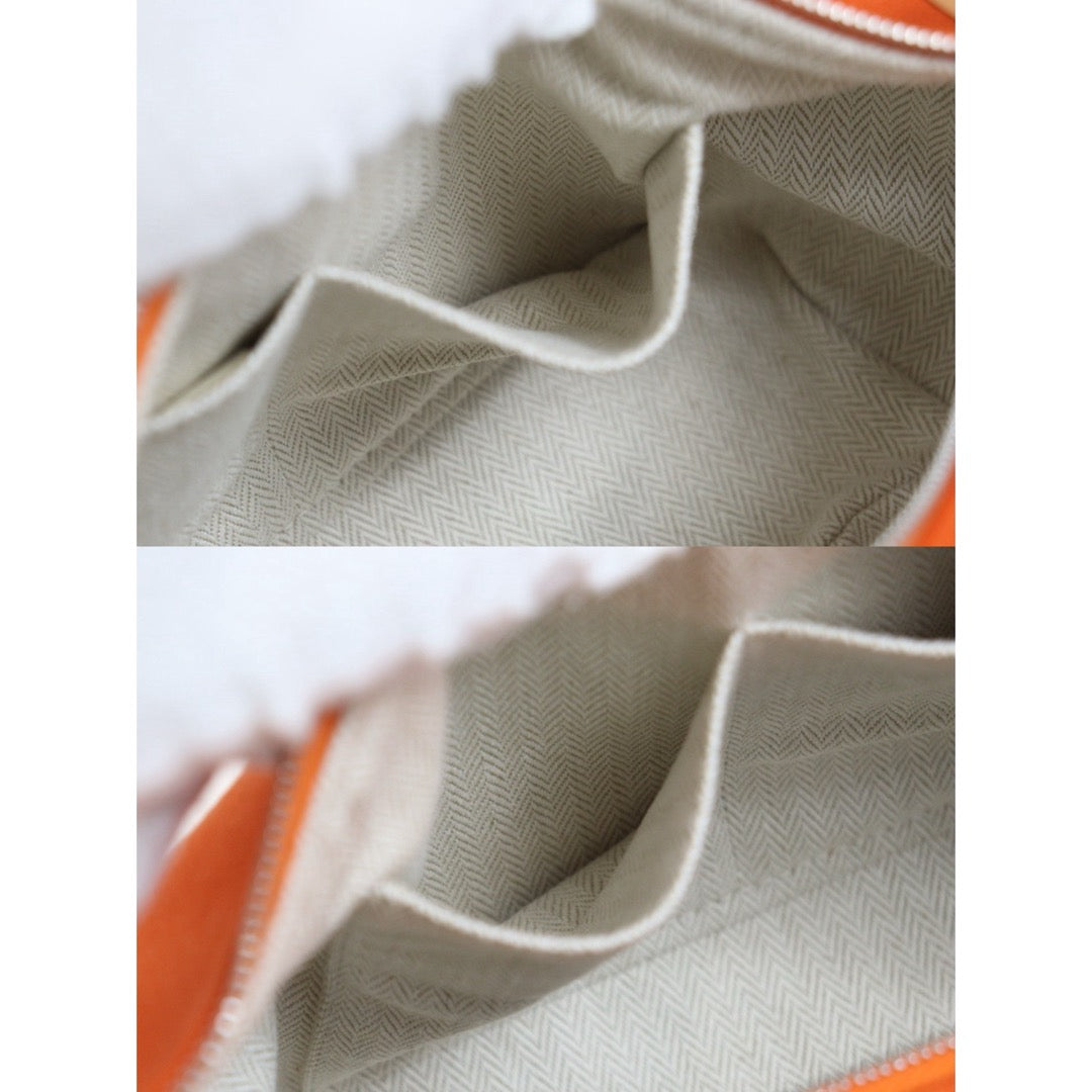 Include Entrupy Certificate of Authenticity｜Very Good ( Rank A)｜ HERMES Bride-a-Brac PM Handbag Orange Feu｜26100604