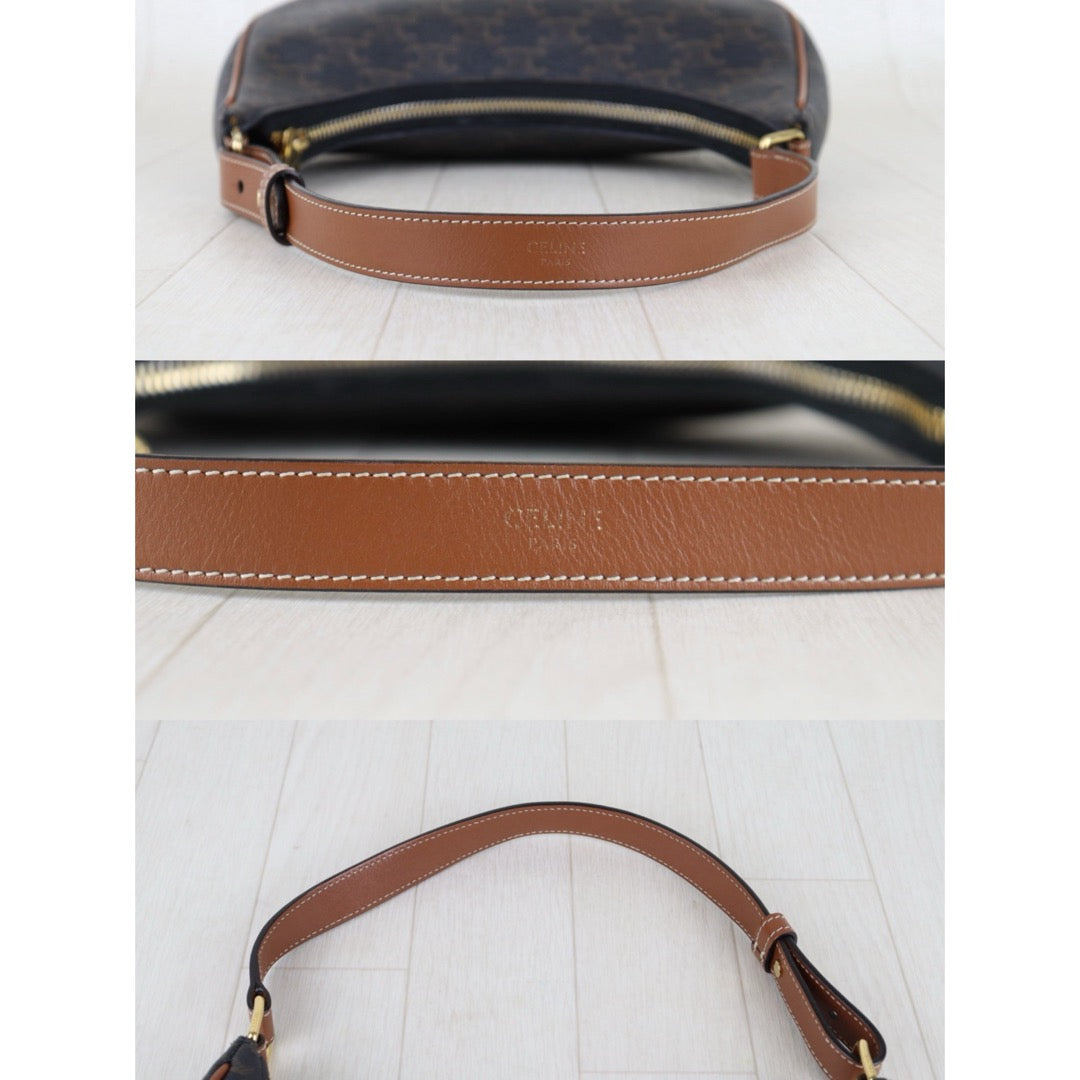 Good ( Rank AB)｜ CELINE Macadam AVA Triomphe Canvas Shoulder Bag｜S25121011