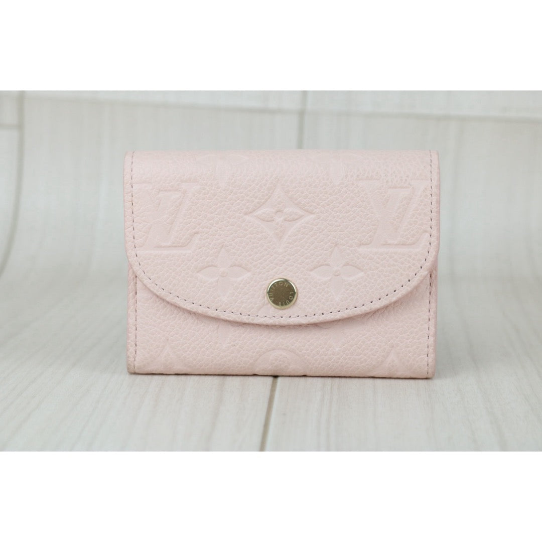 Include Entrupy Certificate of Authenticity｜Very Good ( Rank A)｜LV Monogram Empreinte Portemonnaie Rosalie Wallet Pink  IC Chips Model｜S26060133