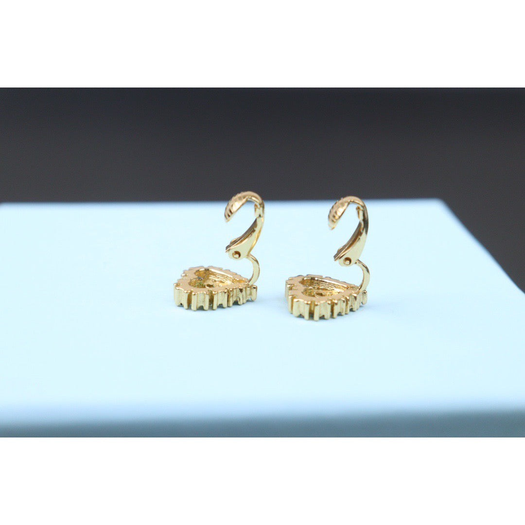 Rank A ｜ Dior CD Earring Gold Plated｜24072510