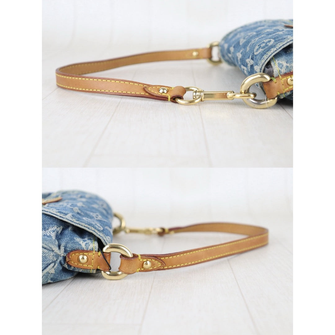 Include Entrupy Certificate of Authenticity｜Good ( Rank AB)｜Louis Vuitton Monogram Denim Mini Pleaty  ShoulderBag｜Z26092908