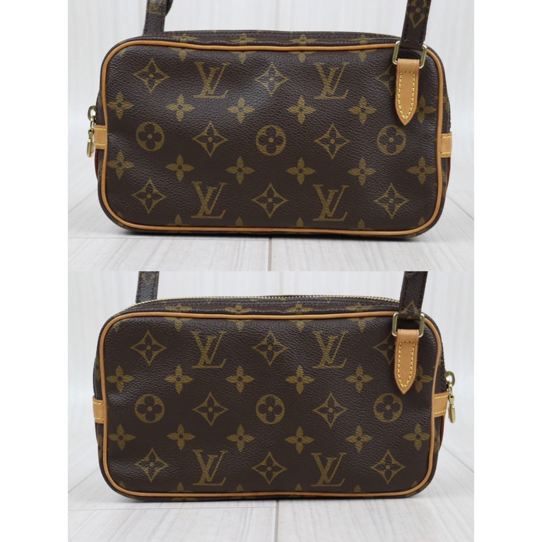 Rank A｜LV Monogram Pochette Marley Bandolier Shoulder Bag｜24020105