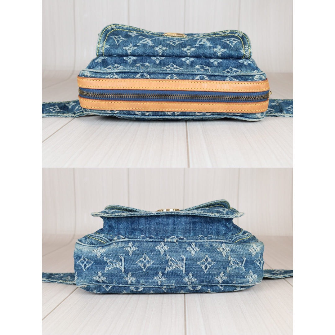 Rank AB ｜  LV Monogram Denim Waist Bag   ｜S24071504