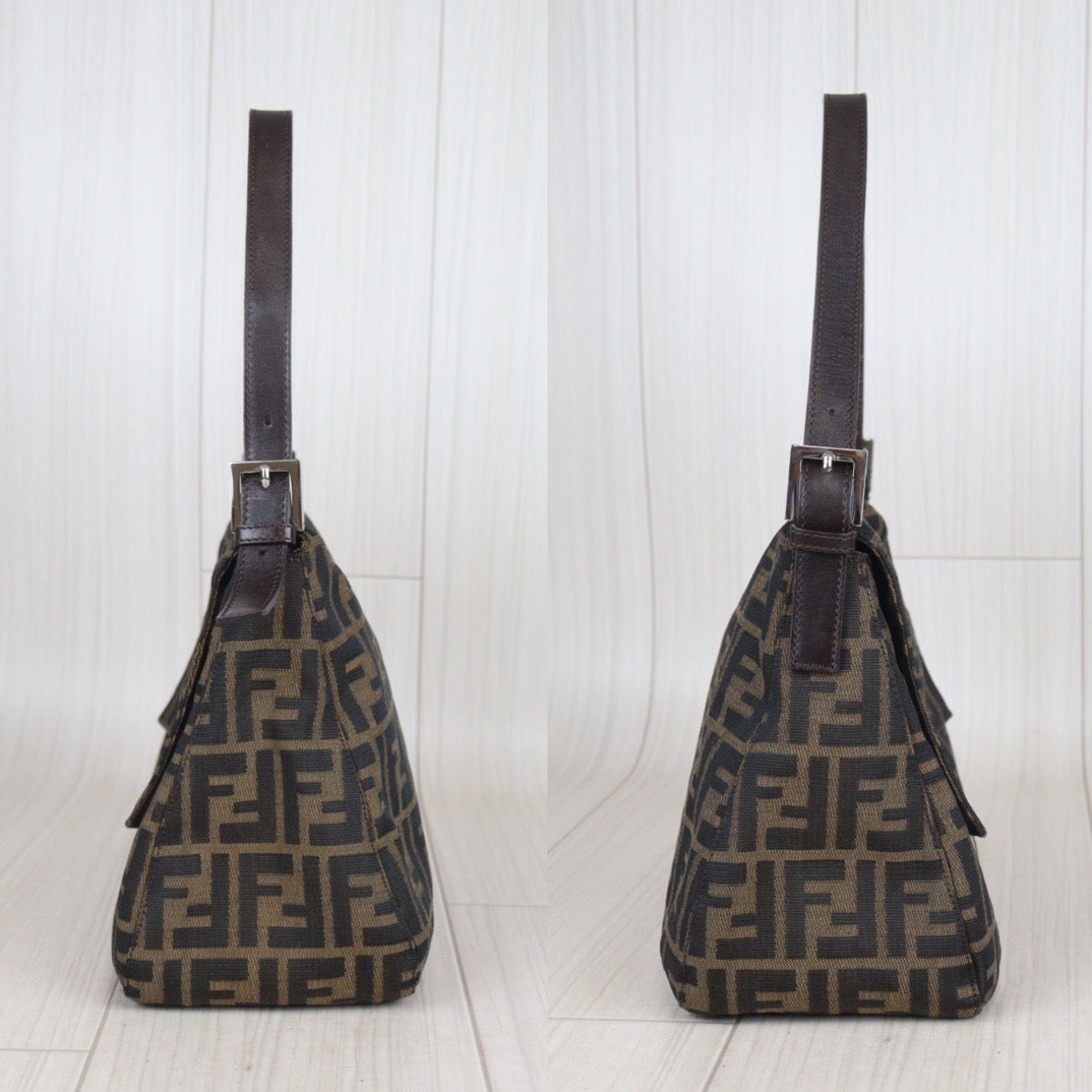 Rank A｜ FENDI Zucca Mamma Baguette Shoulder Bag ｜23092804