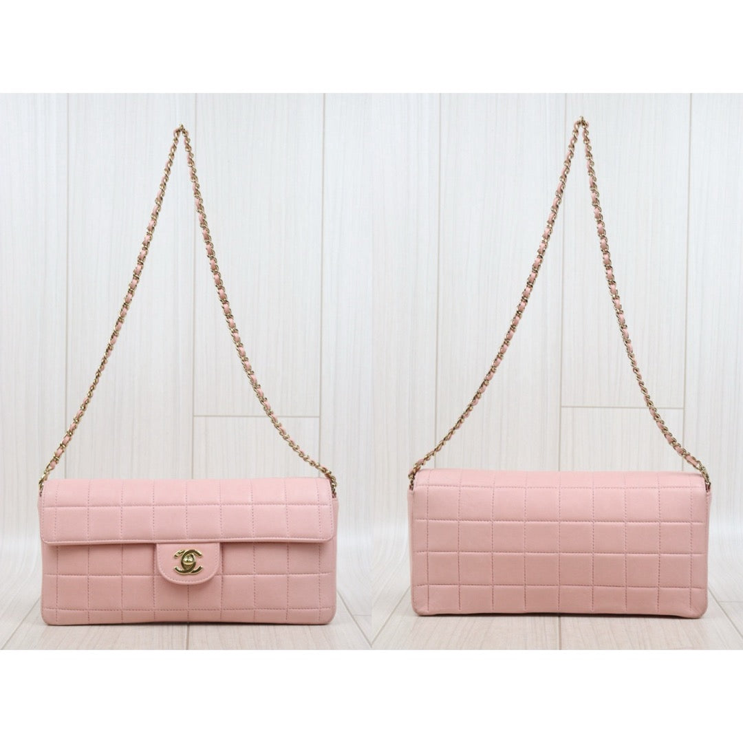 Very Good ( Rank A) ｜ CHANEL  Lambskin Shoulder Bag Pink Made In 2003～2004Year｜25060308