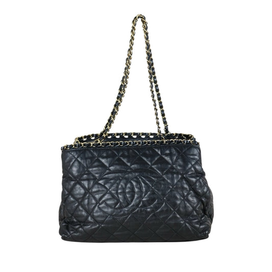 Good ( Rank AB) ｜ CHANEL  Coco Mark Calf Leather Matrasse Chain ToteBag  Made In 2012～2013Year ｜S26030814