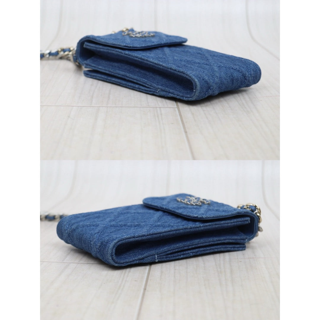 Very Good ( Rank A)｜ CHANEL Matrasse Chain Demin Blue 19Bag Shoulderbag Made In 2021-2022Year｜W25121601