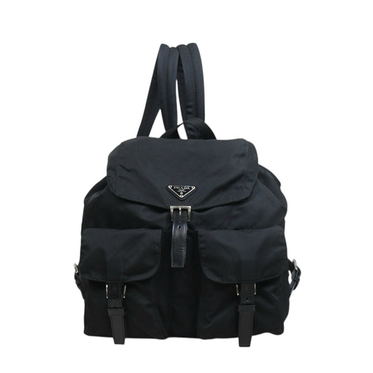Include Entrupy Certificate of Authenticity｜Very Good ( Rank A) ｜Prada  Nylon Black Backpack Medium｜26070201