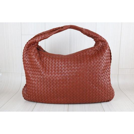 Good ( Rank AB)｜ Bottega Veneta Lamb Skin Braid Shoulder Bag Brick Red｜S25081804