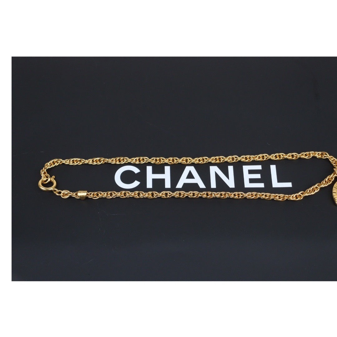 Rank A ｜  CHANEL Vintage Coco Mark Necklace Gold Made In 1993 Year｜23110213