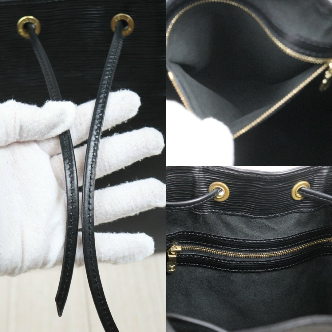 Include Entrupy Certificate of Authenticity｜Good ( Rank AB)｜Louis Vuitton Epi Slouchy Bucket Shoulder Bag Black｜W25122606