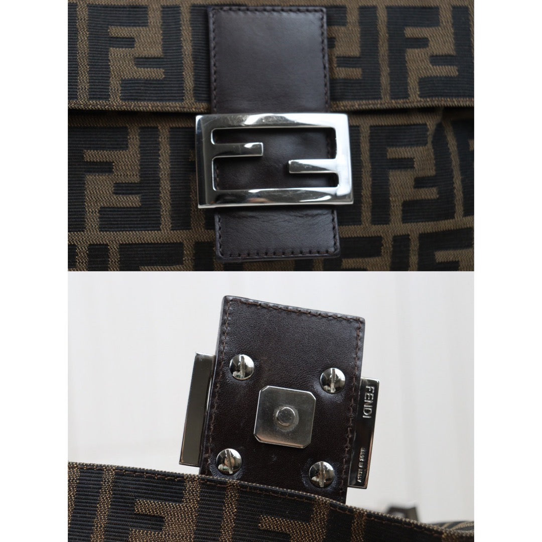 Rank A｜ FENDI Zucca Mamma Baguette Shoulder Bag ｜24041116