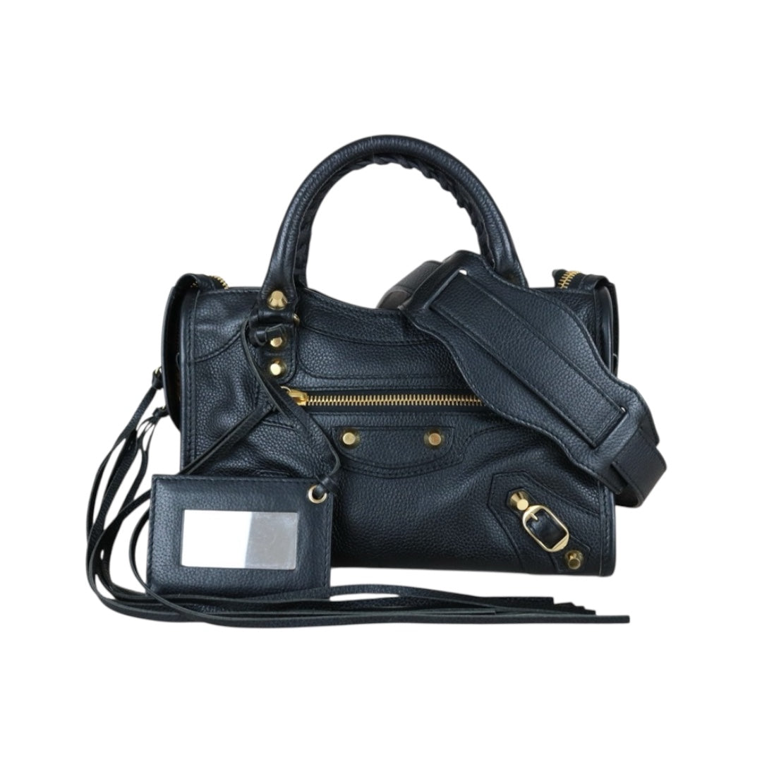 Very Good ( Rank A)｜Balenciaga Calf Leather Neo Classic City Black HandBag ｜S25092004