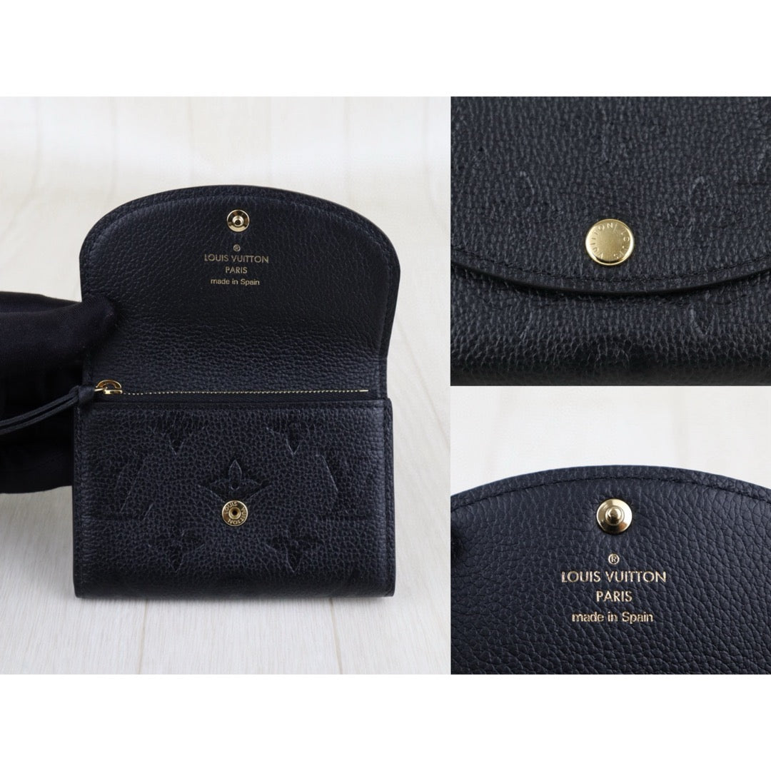 Very Good ( Rank A)｜ LV Monogram Calf Skin Card Holder Black IC Chips Model ｜Counter Price ￥69,300JPY｜H25022602