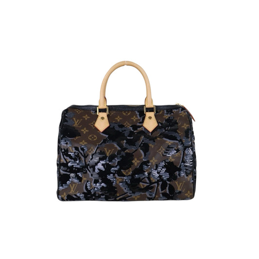 Include Entrupy Certificate of Authenticity｜Very Good ( Rank A)｜ Louis Vuitton Monogram Fleur De Jals 2010  speedy30 Limited Edition Hand Bag ｜S26062207
