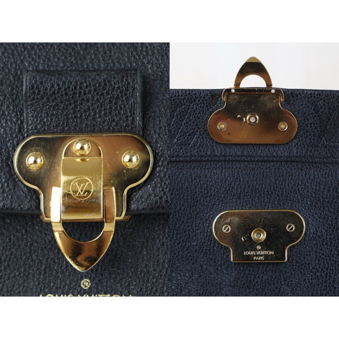 Include Entrupy Certificate of Authenticity｜Good ( Rank AB) ｜Louis Vuitton Monogram Empreinte Vavin BB Leather Shoulder Bag Black IC Chips Model ｜S26090712