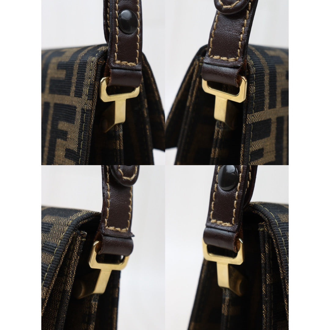 Very Good ( Rank A)｜ FENDI Zucca Mamma Shoulder Bag Gold Hardware｜24061309