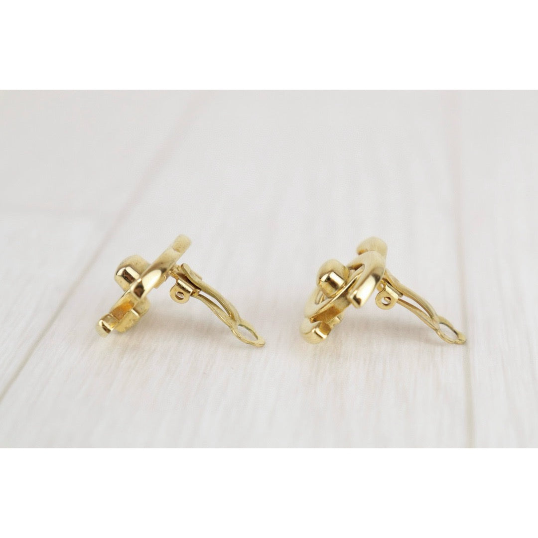 Very Good ( Rank A) ｜CHANEL Vintage 18K Gold Plating Earrings  ｜H24101901