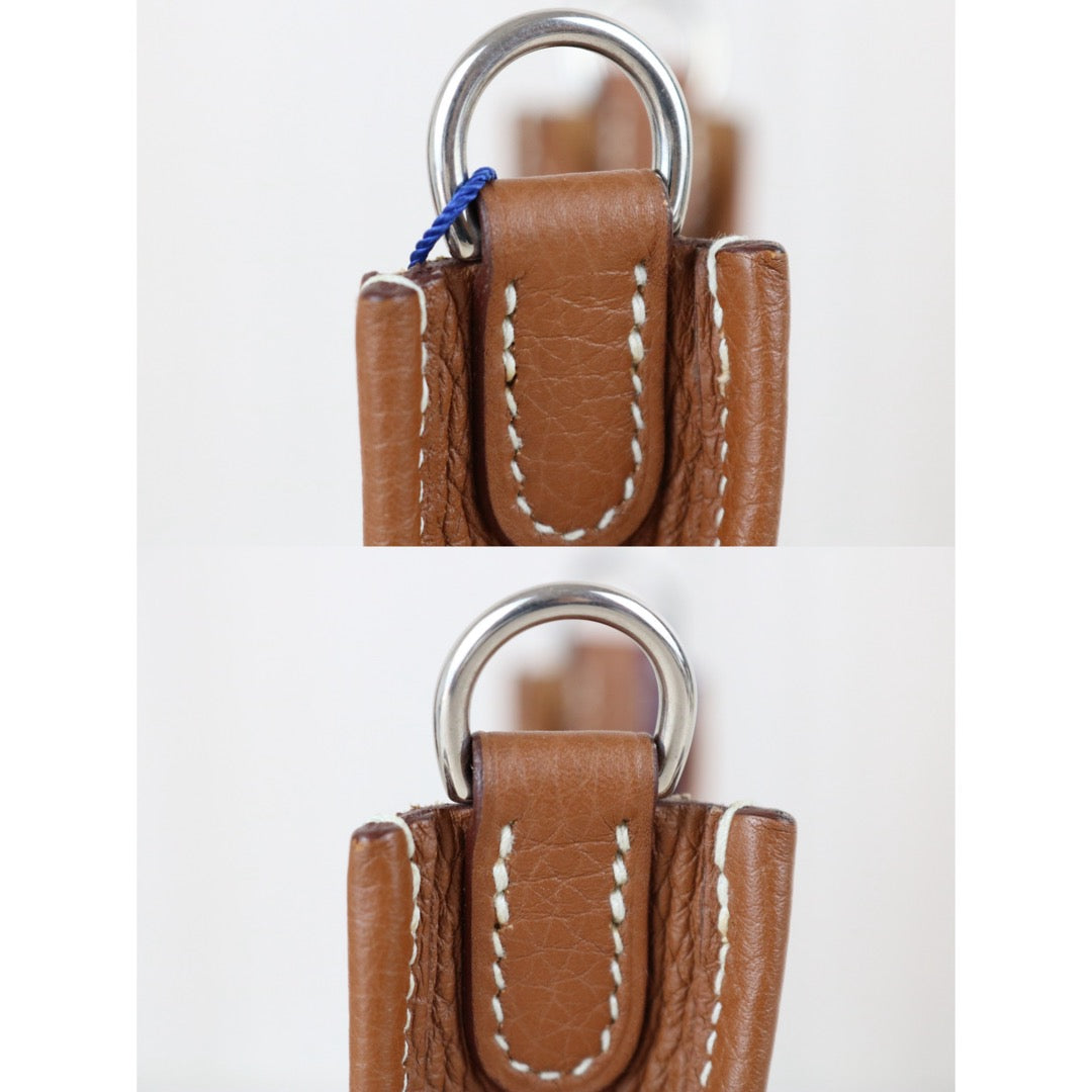 Include Entrupy Certificate of Authenticity｜Good ( Rank AB)｜ HERMES TC Leather  Evelyn 16 Shoulder Bag Golden Brown Y Stamp Made In 2020 Year ｜W26040823