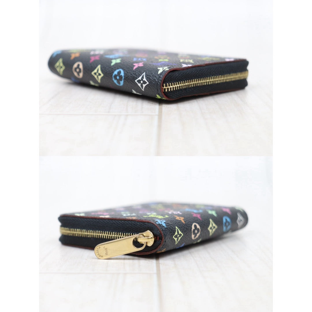Very Good ( Rank A)｜ LV Monogram Multicolor Wallet Black ｜25022010