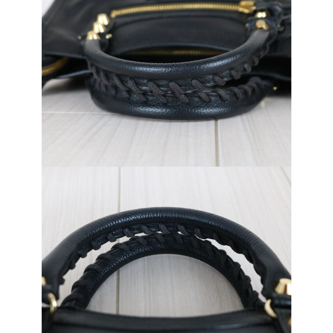 Very Good ( Rank A)｜Balenciaga Calf Leather Neo Classic City Black HandBag ｜S25092004