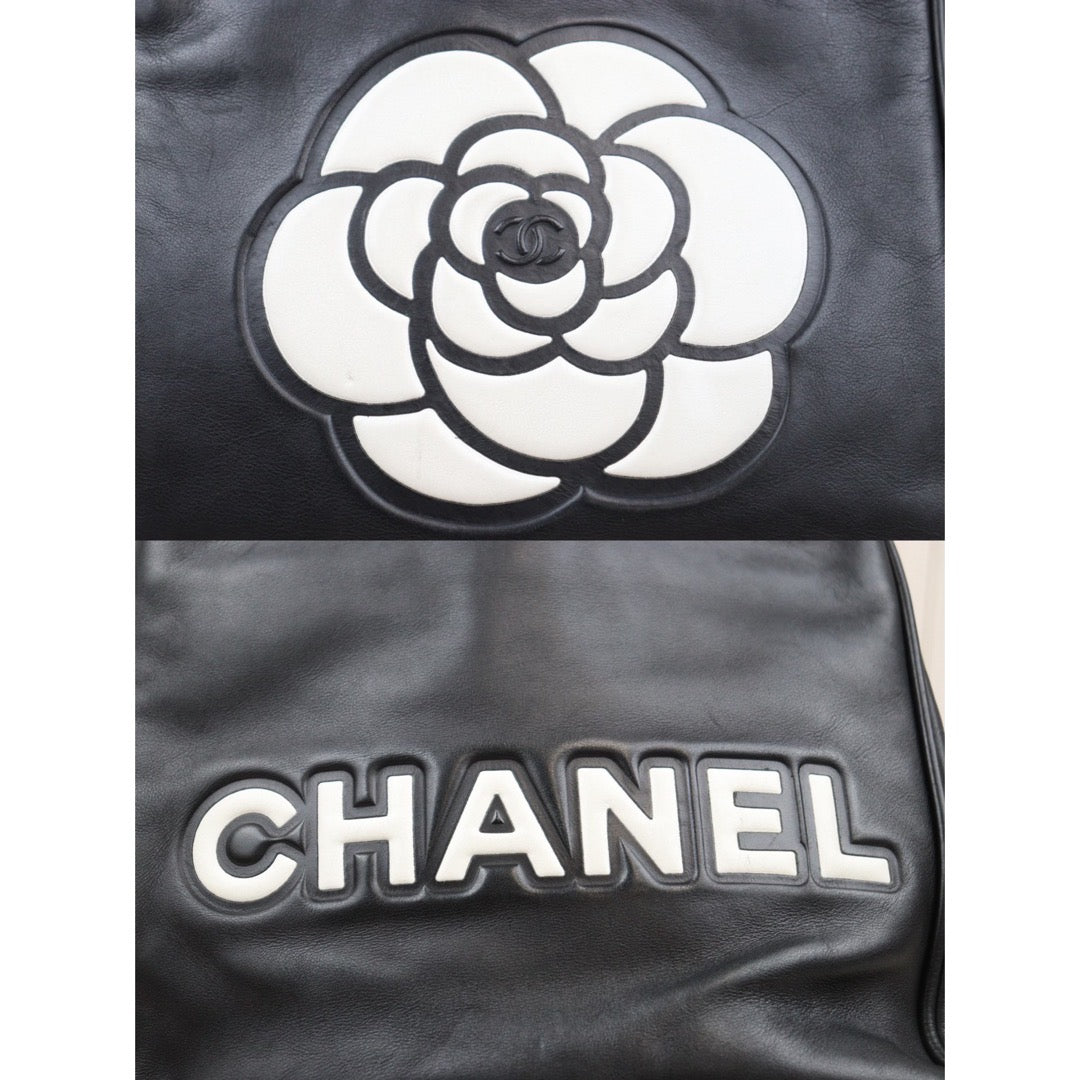 Rank AB ｜ CHANEL Camellia Lamb Skin ToteBag  Made In 2002～2003 Year ｜24040406