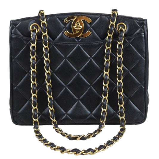 Rank A ｜CHANEL Vintage Lambskin Shoulder Bag Made in 1994-1996 Year｜23101911