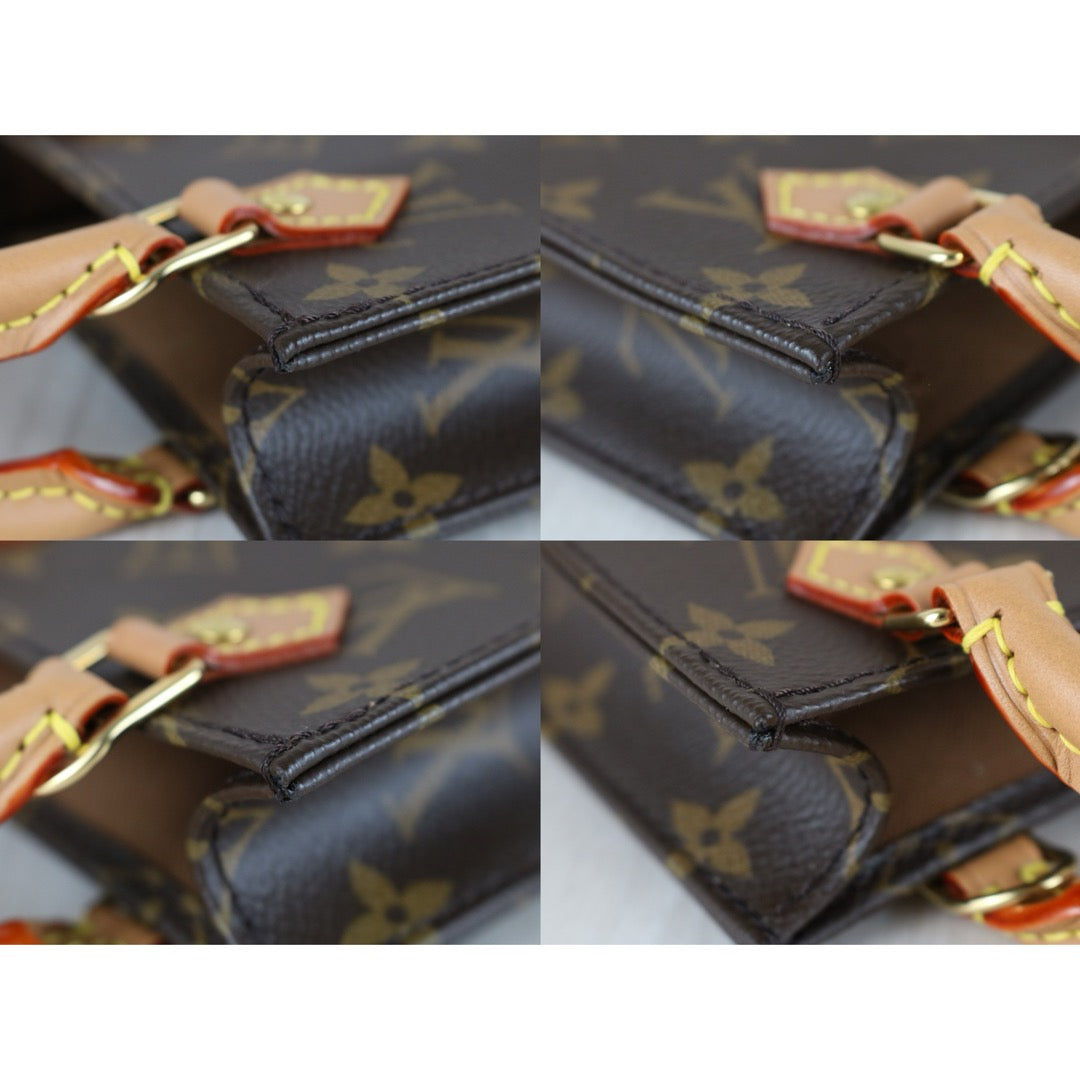 Very Good ( Rank A)｜ LV Monogram Petit Sac Plat MINI Tote Bag Shoulder Bag｜X25091401