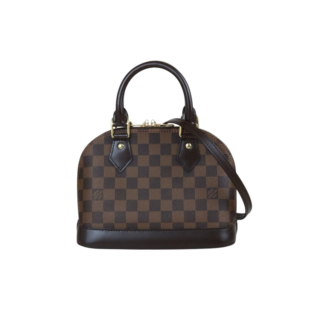 Include Entrupy Certificate of Authenticity｜Very Good ( Rank A)｜Louis Vuitton Damier Alma BB HandBag Shoulder Bag｜X26040817