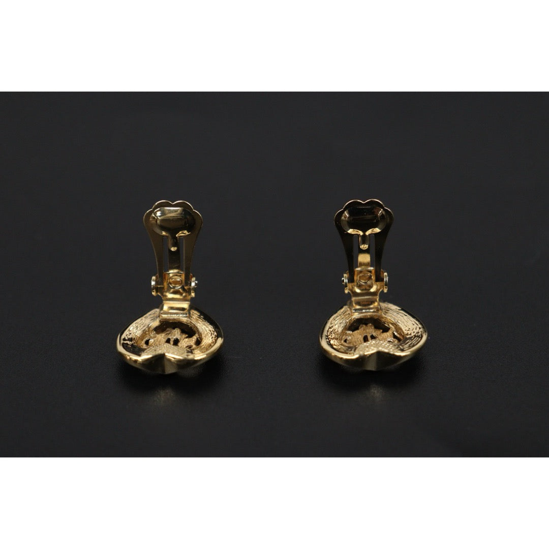 Very Good ( Rank A) ｜ Dior CD Heart Rhinestone Earring ｜V25121112