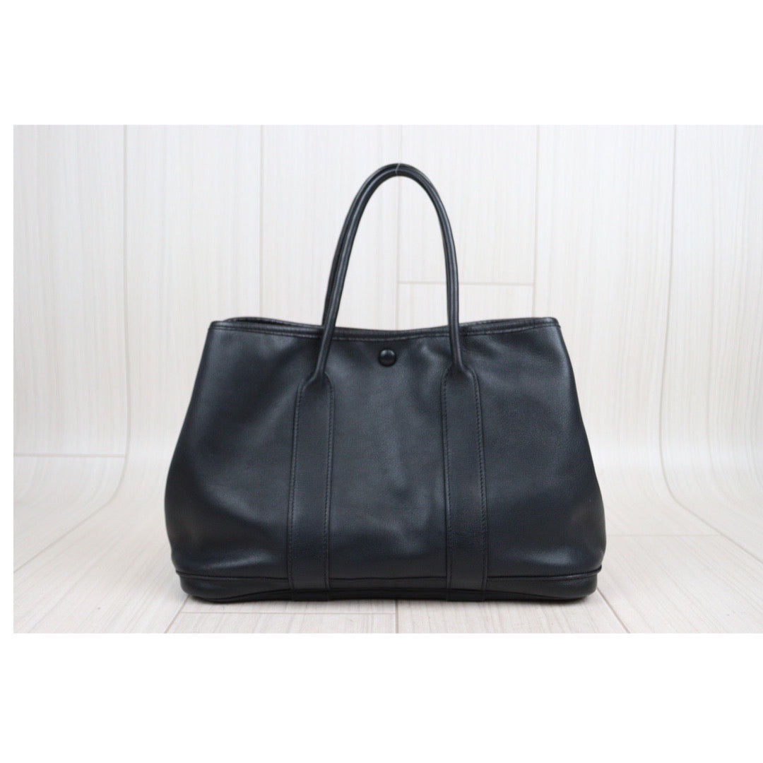 Rank AB ｜ HERMES Garden Party TPM Swift Black Handbag ｜23112328