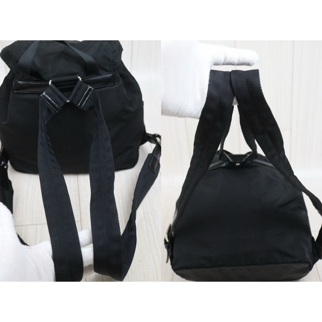 Include Entrupy Certificate of Authenticity｜Good ( Rank AB)｜Prada Nylon Backpack Small  Black｜26061809
